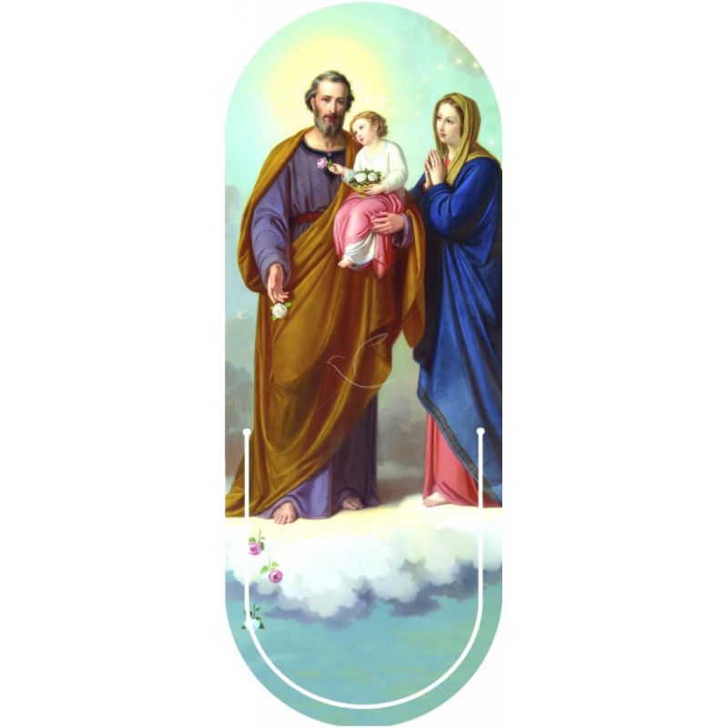 Święta Rodzina - Zakładka półokrągła syntetyczna - Zakładki religijne do książek - Święta Rodzina - Zakładka półokrągła syntetyczna