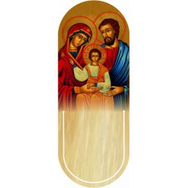 Święta Rodzina - Ikona - Zakładka półokrągła syntetyczna - Zakładki religijne do książek