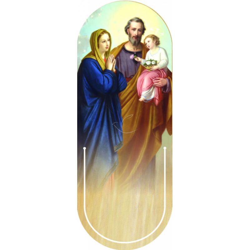 Święta Rodzina - Zakładka półokrągła syntetyczna (2) - Zakładki religijne do książek - Święta Rodzina - Zakładka półokrągła syntetyczna (2)
