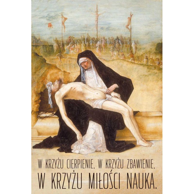 Plakat Wielkanocny - W krzyżu Miłości Nauka - Plakaty wielkanocne - Plakat Wielkanocny - W krzyżu Miłości Nauka