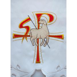 Obrus ołtarzowy haftowany - wzór Wielkanocny (69) - OBRUSY WIELKANOCNE - zdjęcie 2 - Obrus ołtarzowy haftowany - wzór Wielkanocny (69)
