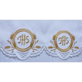 Obrus ołtarzowy haftowany - wzór eucharystyczny (117) - OBRUSY OŁTARZOWE