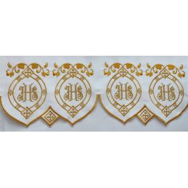 Obrus ołtarzowy haftowany - wzór eucharystyczny (92) - OBRUSY OŁTARZOWE