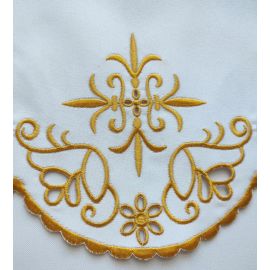 Obrus ołtarzowy haftowany - wzór eucharystyczny (93) - OBRUSY OŁTARZOWE - zdjęcie 2 - Obrus ołtarzowy haftowany - wzór eucharystyczny (93)