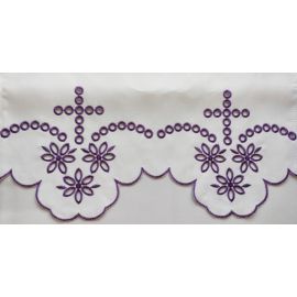 Obrus ołtarzowy haftowany - wzór eucharystyczny (223) - OBRUSY OŁTARZOWE