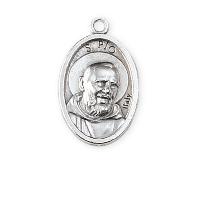 Medalik metalowy święty o. Pio - Medaliki włoskie metalowe - Medalik metalowy święty o. Pio