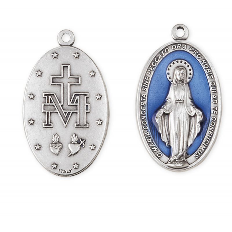 Medalik metalowy Matka Boża Niepokalana 3 cm (1) - Medaliki włoskie metalowe - Medalik metalowy Matka Boża Niepokalana 3 cm (1)