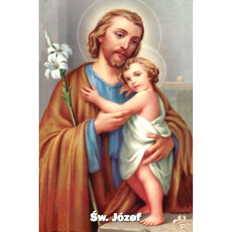 Obrazek Święty Józef z modlitwą - OBRAZY RELIGIJNE - Obrazek Święty Józef z modlitwą