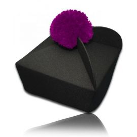 Biret czarny z kolorowym pomponem: czerwień, fiolet - BIRET, PIUSKA - zdjęcie 2 - Biret czarny z kolorowym pomponem