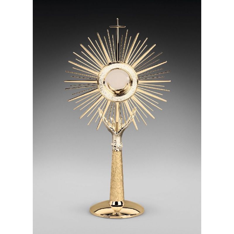 Monstrancja mosiężna, pozłacana - 65 cm (D5) - MONSTRANCJE - Monstrancja mosiężna, pozłacana - 65 cm (D5)