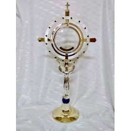 Monstrancja Maryjna, luna 16 cm, pozłacana - 68 cm (D33) - MONSTRANCJE - zdjęcie 2 - Monstrancja Maryjna, luna 16 cm, pozłacana - 68 cm (D33)