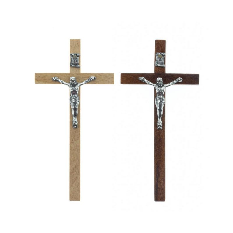 Krzyż drewniany na ścianę - 12 cm - KRZYŻE, KRZYŻYKI - Krzyż drewniany na ścianę - 12 cm