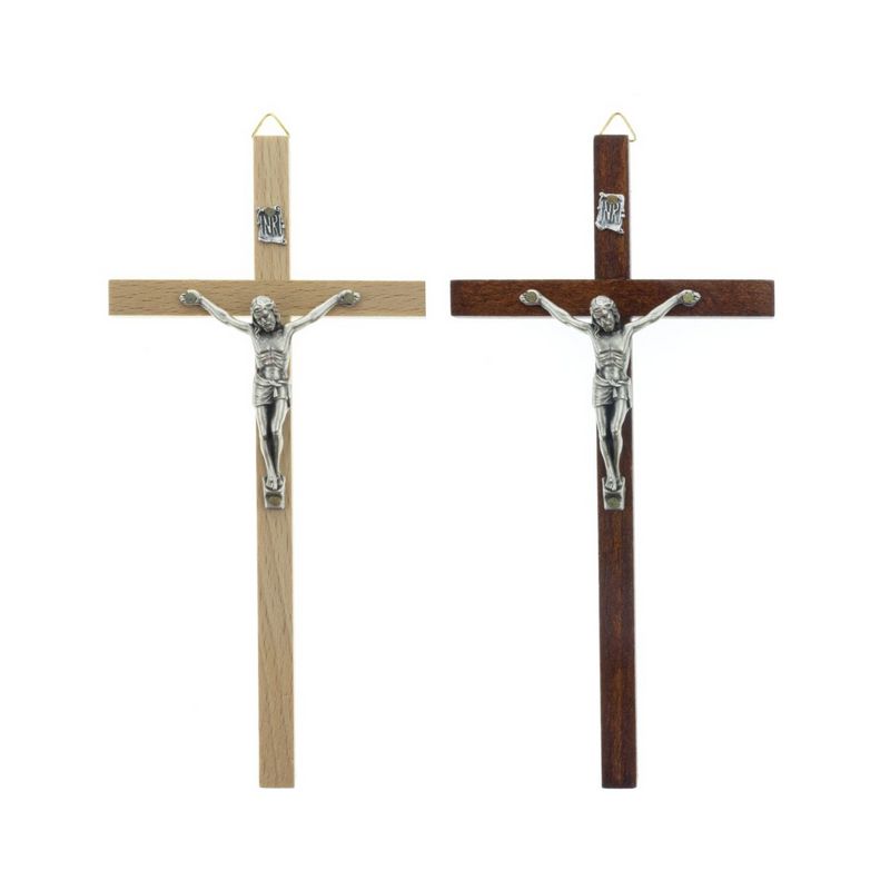 Krzyż drewniany na ścianę - 18 cm - KRZYŻE, KRZYŻYKI - Krzyż drewniany na ścianę - 18 cm