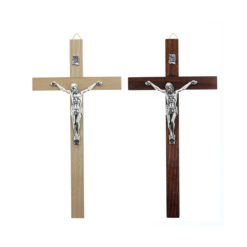 Krzyż drewniany na ścianę - 20 cm - KRZYŻE, KRZYŻYKI - Krzyż drewniany na ścianę - 20 cm