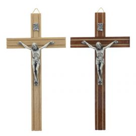 Krzyż drewniany wiszący, frezowany 16 cm - KRZYŻE, KRZYŻYKI
