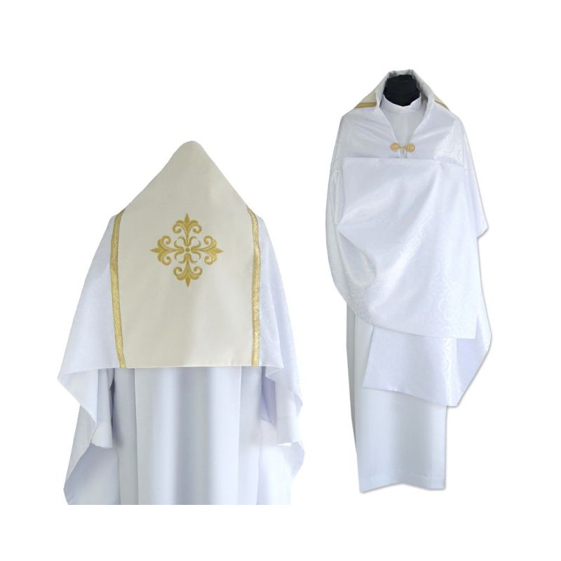 Welon liturgiczny biały/ecru (43) - WELONY - Welon liturgiczny biały/ecru (43)