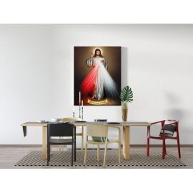 Obraz Jezus Miłosierny - płótno canvas (1) - Obrazy na płótnie canvas - zdjęcie 2 - Obraz Jezus Miłosierny - płótno canvas (1)