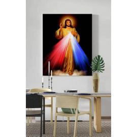 Obraz Jezus Miłosierny - płótno canvas (7) - Obrazy na płótnie canvas - zdjęcie 2 - Obraz Jezus Miłosierny - płótno canvas (7)