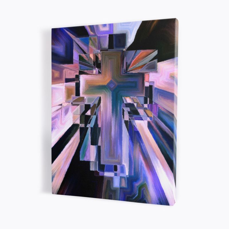 Obraz Krzyża w stylu abstrakcyjnym - płótno canvas (18) - Obrazy na płótnie canvas - Obraz Krzyża w stylu abstrakcyjnym - płótno canvas (18)