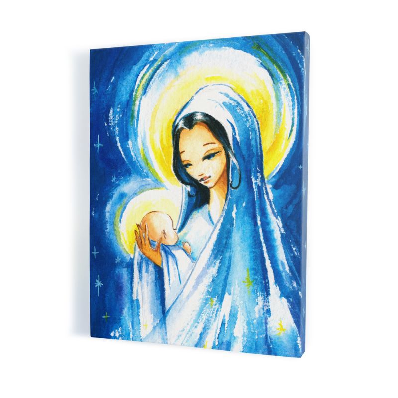 Obraz Matka Boska z Dzieciątkiem - płótno canvas (23) - Obrazy na płótnie canvas - Obraz Matka Boska z Dzieciątkiem - płótno canvas (23)