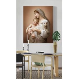 Obraz Matka Boża z Dzieciątkiem - płótno canvas (31) - Obrazy na płótnie canvas - zdjęcie 2 - Obraz Matka Boża z Dzieciątkiem - płótno canvas (31)