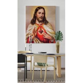 Obraz Serce Jezusa - płótno canvas (36) - Obrazy na płótnie canvas - zdjęcie 2 - Obraz Serce Jezusa - płótno canvas (36)