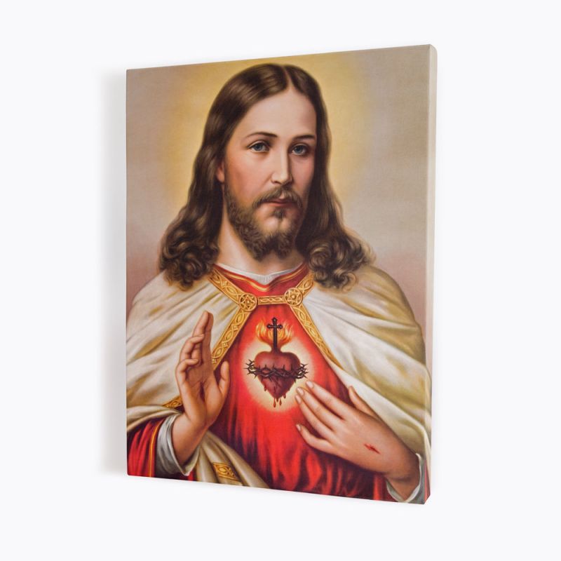 Obraz Serce Jezusa - płótno canvas (36) - Obrazy na płótnie canvas - Obraz Serce Jezusa - płótno canvas (36)