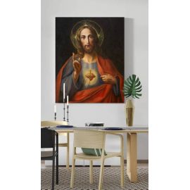 Obraz Serce Jezusa - płótno canvas (39) - Obrazy na płótnie canvas - zdjęcie 2 - Obraz Serce Jezusa - płótno canvas (39)