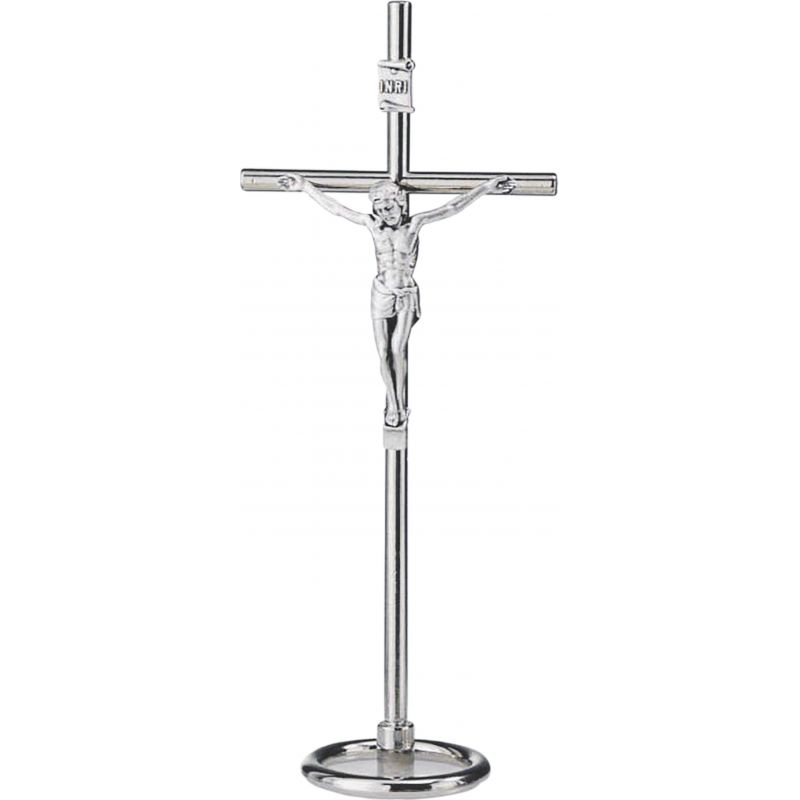 Krzyż metalowy stojący 15,5 cm - KRZYŻE, KRZYŻYKI - Krzyż metalowy stojący 15,5 cm
