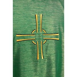 Ornat zielony haftowany - krzyż (18) - Ornaty zielone - zdjęcie 2 - Ornat zielony haftowany - krzyż (18)