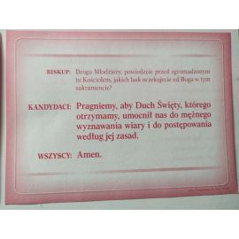 Zaświadczenie – sakrament bierzmowania -50 szt./opakowanie - BIURO PARAFIALNE - zdjęcie 2 - Zaświadczenie – sakrament bierzmowania -50 szt./opakowanie