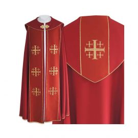 Kapa liturgiczna - Krzyż Jerozolimski (31) - KAPY LITURGICZNE - zdjęcie 2 - Kapa liturgiczna (31)