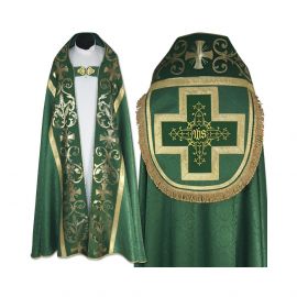 Kapa rzymska, kolory liturgiczne - tkanina żakard (10) - KAPY LITURGICZNE - zdjęcie 5 - Kapa rzymska, kolory liturgiczne - tkanina żakard (10)