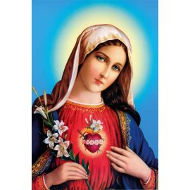 Serce Maryi - Obraz do oprawienia format (30x40) - OBRAZY RELIGIJNE - zdjęcie 2 - Serce Maryi - Obraz do oprawienia format (30x40)