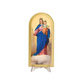 Obraz półokrągły Matka Boża Wspomożycielka - Obrazek religijny płyta HDF