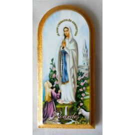 Matka Boża Lourdes - Obraz półokrągły - Obrazek religijny płyta HDF - zdjęcie 2 - Matka Boża Lourdes - Obraz półokrągły