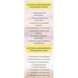 Baner - Uczynki Miłosierdzia względem Duszy i Ciała - Banery edukacyjne, szkolne