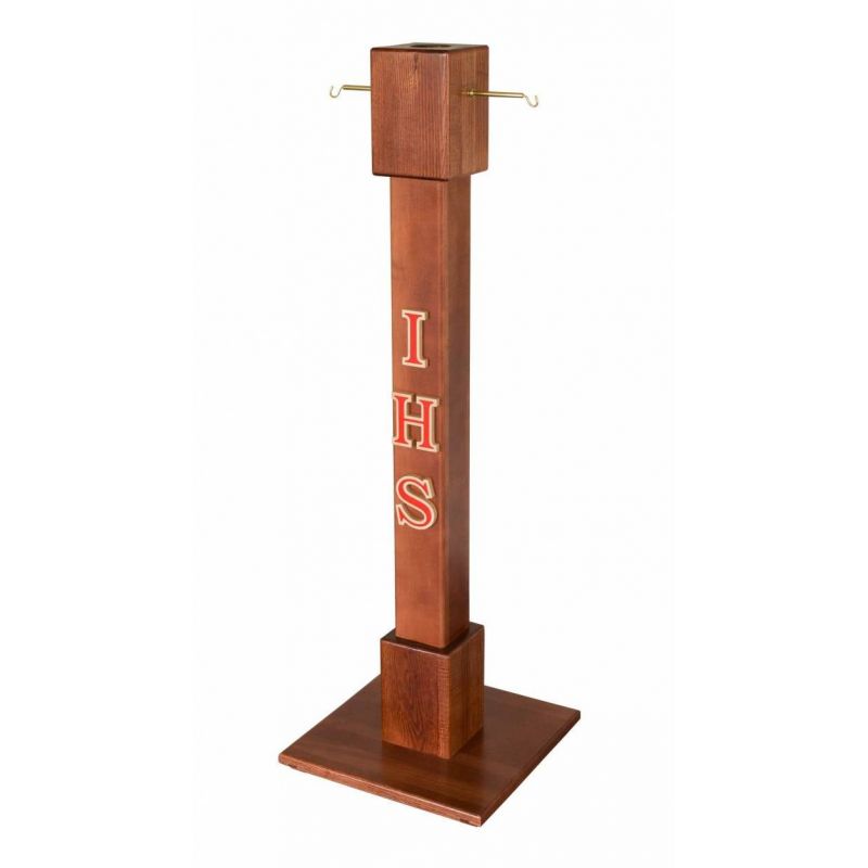 Stojak na trybularz z litego drewna - 125 cm - STOJAK - RÓŻNE - Stojak na trybularz z litego drewna - 125 cm