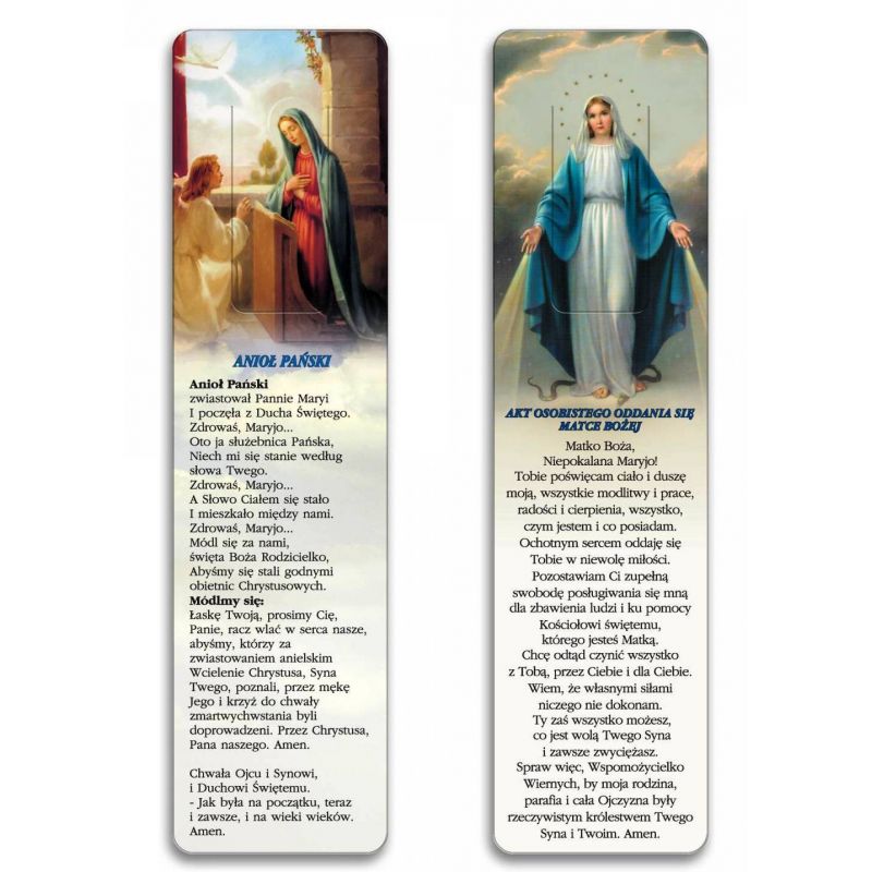 Zakładka do książki - Akt osobistego oddania się Matce Bożej - Zakładki religijne do książek - Zakładka do książki - Akt osobistego oddania się Matce Bożej