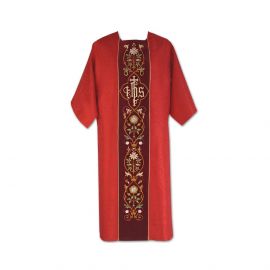 Dalmatyka rzymska - tkanina żakardowa - pas aksamit - DALMATYKI - zdjęcie 2 - Dalmatyka rzymska - tkanina żakardowa - pas aksamit