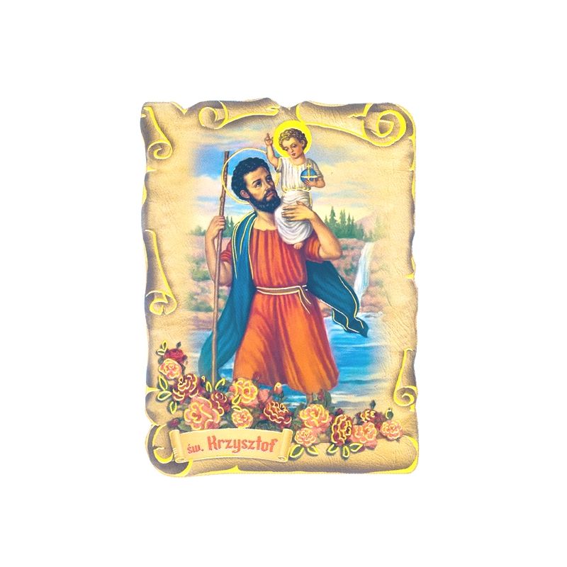 Magnes Święty Krzysztof - MAGNESY RELIGIJNE - Magnes Święty Krzysztof