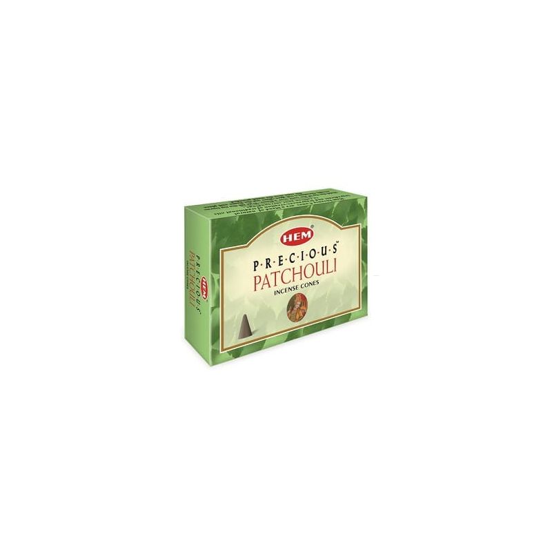 Kadzidło stożkowe Patchouli - 10 stożków - KADZIDŁA, WĘGIELKI - Kadzidło stożkowe Patchouli - 10 stożków