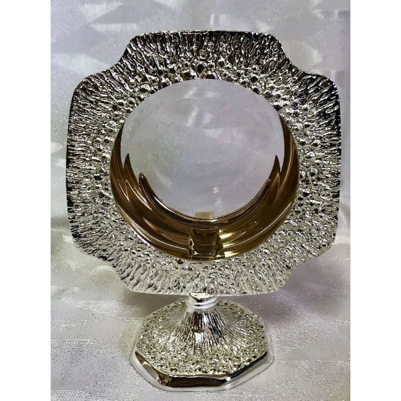 Monstrancja mosiężna, pozłacana - 16 cm (D39) - MONSTRANCJE - Monstrancja mosiężna, pozłacana - 16 cm (D39)