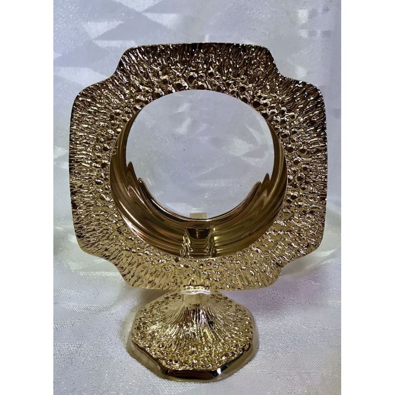 Monstrancja mosiężna, pozłacana - 16 cm (D40) - MONSTRANCJE - Monstrancja mosiężna, pozłacana - 16 cm (D40)