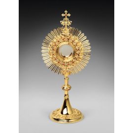 Monstrancja mosiężna, pozłacana - 62 cm (D41) - MONSTRANCJE
