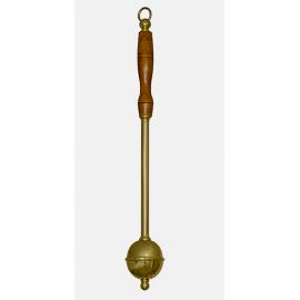 Kropidło kulkowe, mosiężne, drewniana rączka, 34 cm (7) - KROPIDŁA