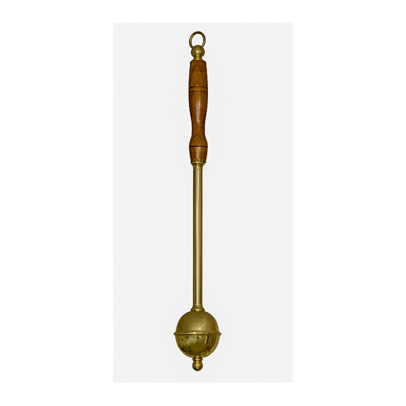 Kropidło kulkowe, mosiężne, drewniana rączka, 34 cm (7) - KROPIDŁA - Kropidło kulkowe, mosiężne, drewniana rączka, 34 cm (7)