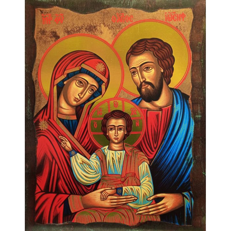 Obrazek 21x28 - Święta Rodzina, metalizowany - OBRAZY RELIGIJNE - Obrazek 20x25 - Święta Rodzina