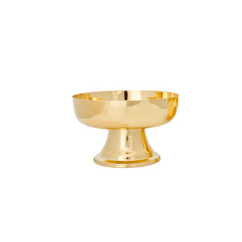 Patena mosiężna, pozłacana - wys. 9 cm - PATENY LITURGICZNE - Patena mosiężna, pozłacana - wys. 9 cm