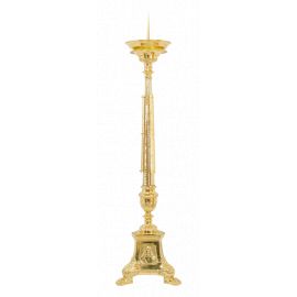 Lichtarz mosiężny, bogato zdobiony - 80 cm - ŚWIECZNIKI / LICHTARZE